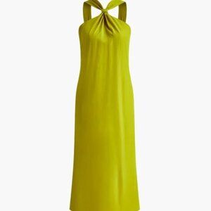 NWT Commense | Green Twist Halter Dress xs